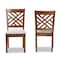Baxton Studio Caron Modern and Contemporary Grey Fabric and Walnut Brown Finished Wood 2-Piece Dining Chair Set 177-10547-Zoro - alternate 6